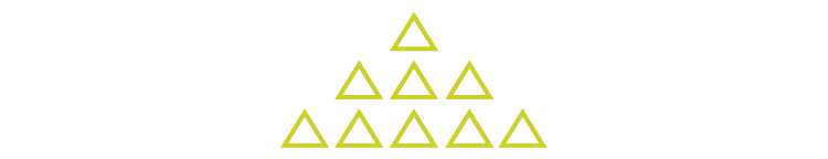 A pattern made from triangles.